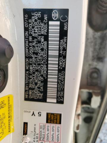 VIN JTDKBRFU1G3022888 2016 Toyota Prius no.12