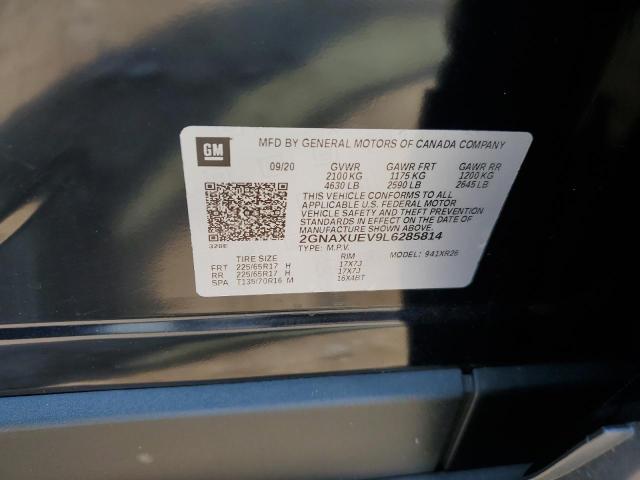 2020 Chevrolet Equinox Lt VIN: 2GNAXUEV9L6285814 Lot: 63297714