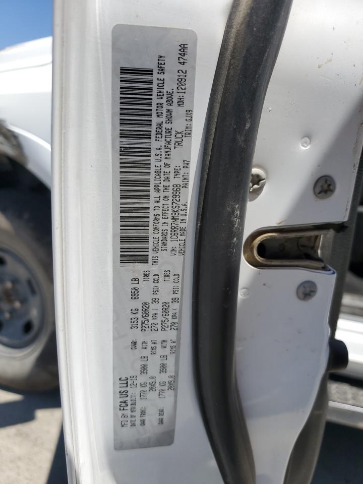 1C6RR7NM9KS729968 2019 Ram 1500 Classic Laramie