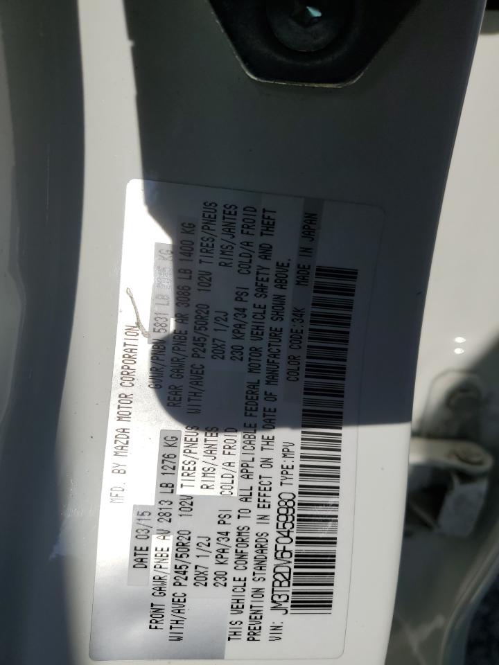 JM3TB2DV6F0459980 2015 Mazda Cx-9 Grand Touring