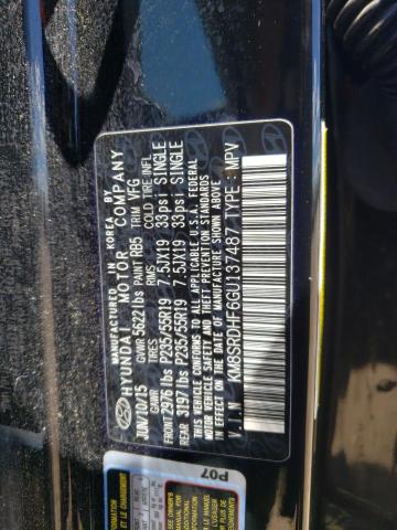 2016 HYUNDAI SANTA FE S - KM8SRDHF6GU137487