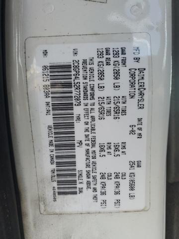 2002 Chrysler Town & Country Limited VIN: 2C8GP64L52R772079 Lot: 62473424