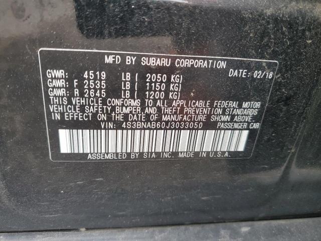 2018 SUBARU LEGACY 2.5 - 4S3BNAB60J3033050