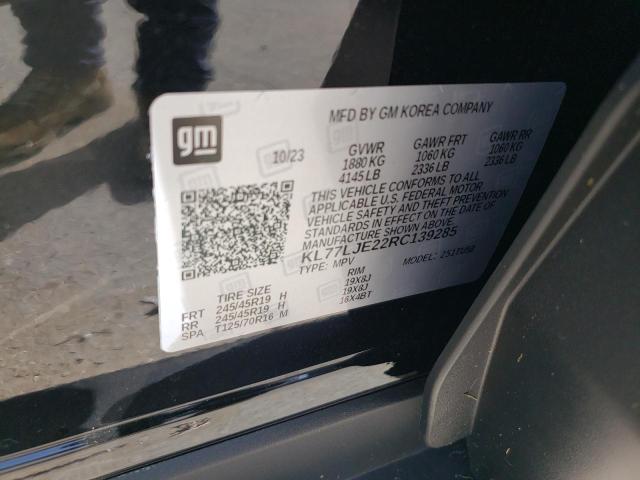 2024 CHEVROLET TRAX 2RS KL77LJE22RC139285