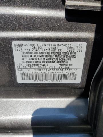 2020 Nissan Sentra Sr VIN: 3N1AB8DVXLY274614 Lot: 61929924