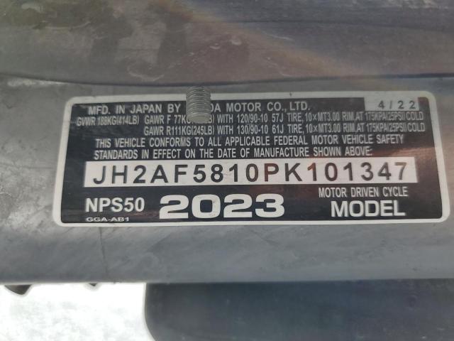 2023 HONDA NPS50 JH2AF5810PK101347