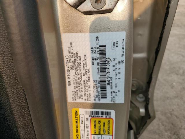 2017 FORD FUSION SE - 3FA6P0H76HR108499