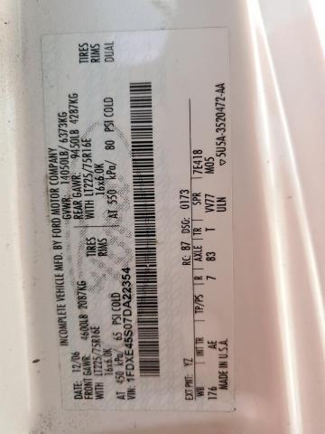 2007 Ford Econoline E450 Super Duty Cutaway Van VIN: 1FDXE45S07DA22354 Lot: 60497464