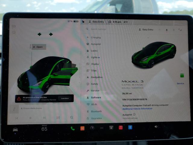 VIN 5YJ3E1EB0PF681576 2023 Tesla MODEL 3 no.9