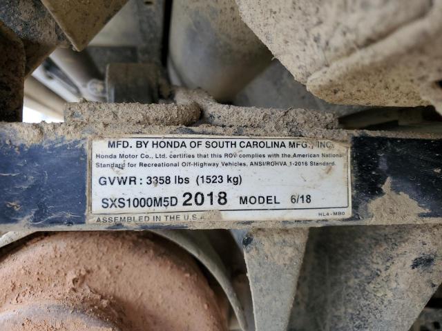 2018 HONDA SXS1000 M5 - 1HFVE0420J4210066