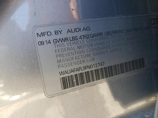 VIN WAUAFAFL9FN012747 2015 Audi A4, Premium no.12