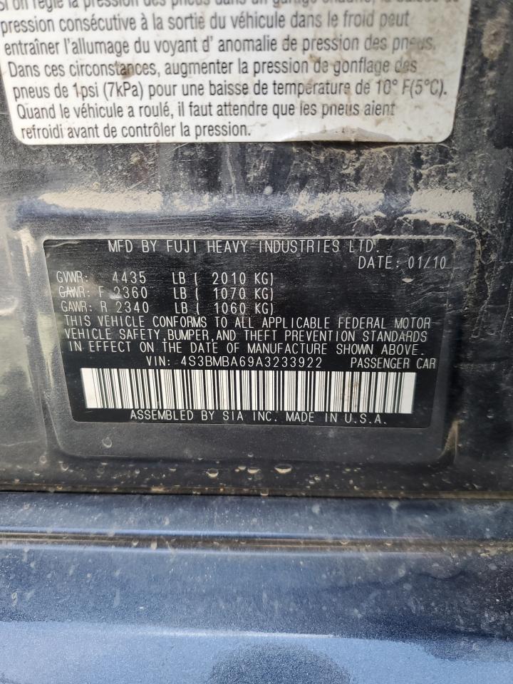 4S3BMBA69A3233922 2010 Subaru Legacy 2.5I