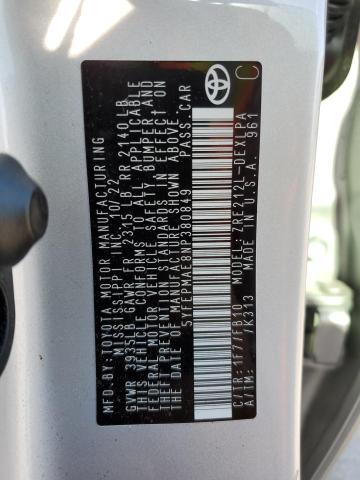 2022 TOYOTA COROLLA LE - 5YFEPMAE8NP380849