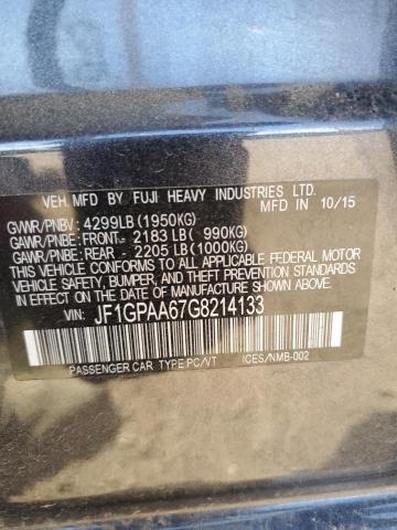 2016 SUBARU IMPREZA - JF1GPAA67G8214133