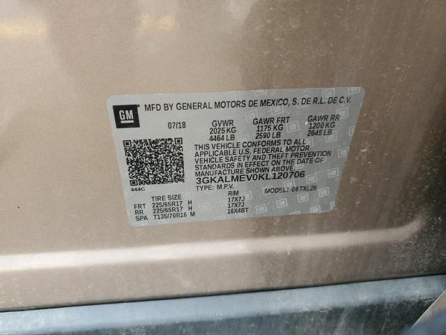 2019 GMC TERRAIN SL 3GKALMEV0KL120706  61423674