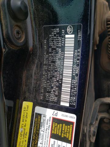 VIN 4T1BF1FKXFU031632 2015 Toyota Camry, LE no.12