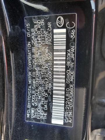 2015 Lexus Es 350 VIN: JTHBK1GG0F2181365 Lot: 63208524