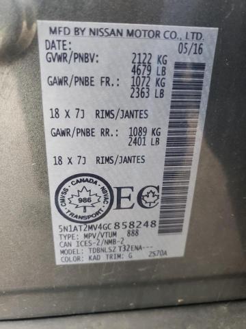 2016 NISSAN ROGUE S - 5N1AT2MV4GC858248