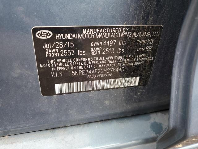 2016 HYUNDAI SONATA SE - 5NPE24AF2GH278440