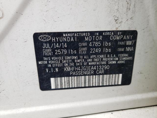 2014 Hyundai Azera Gls VIN: KMHFH4JG1EA413290 Lot: 60956804