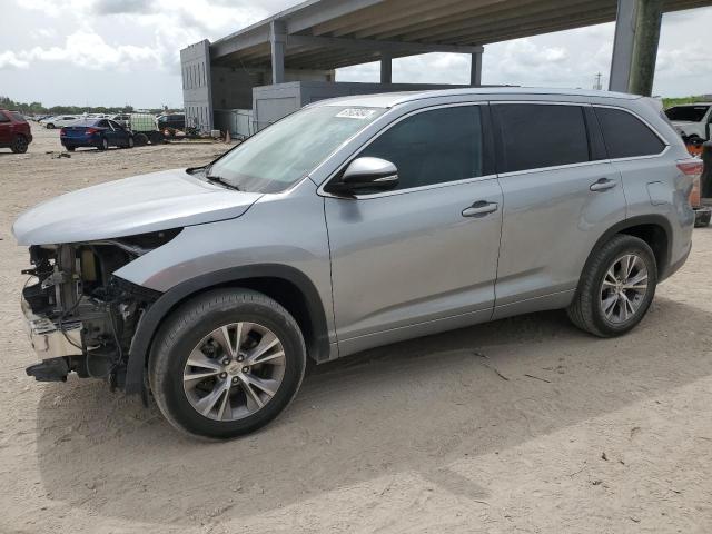 VIN 5TDKKRFH4FS105618 2015 Toyota Highlander, Xle no.1