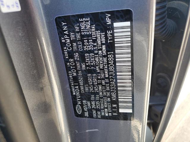 2018 HYUNDAI TUCSON VAL - KM8J33A27JU804881