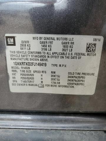 2015 GMC ACADIA DEN - 1GKKRTKD2FJ149419