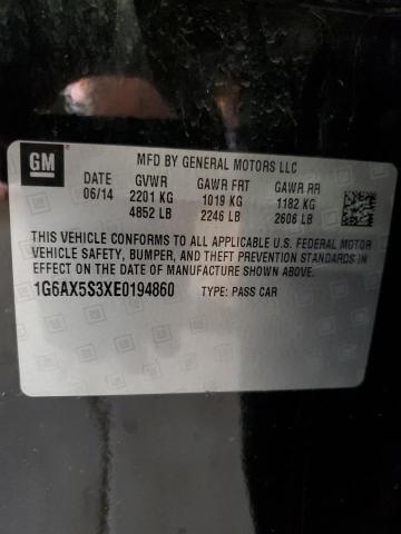 2014 Cadillac Cts Luxury Collection VIN: 1G6AX5S3XE0194860 Lot: 61231434