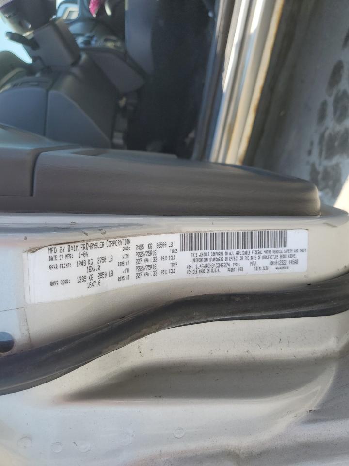 1J4GW48N04C346374 2004 Jeep Grand Cherokee Laredo