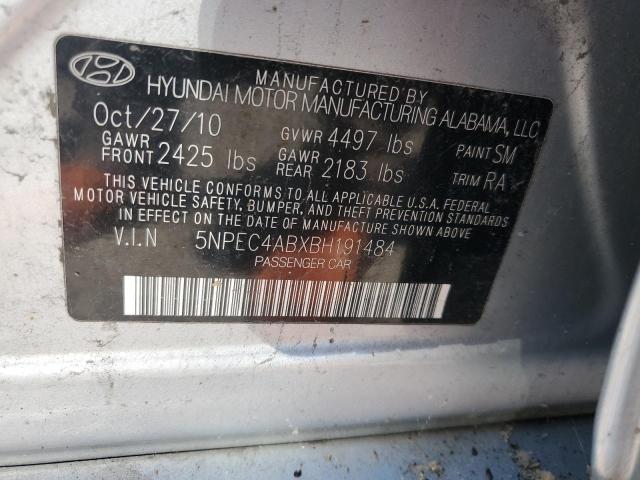 5NPEC4ABXBH191484 2011 Hyundai Sonata Se