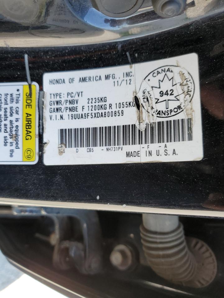 19UUA9F5XDA800859 2013 Acura Tl Tech