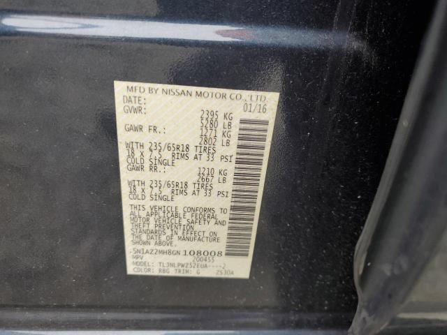 2016 NISSAN MURANO S - 5N1AZ2MH8GN108008