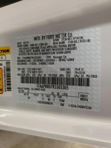 2024 FORD MUSTANG DA - 1FA6P8R07R5505305