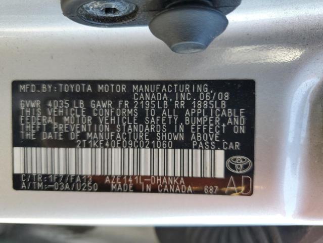 2T1KE40E09C021060 2009 Toyota Corolla Matrix S
