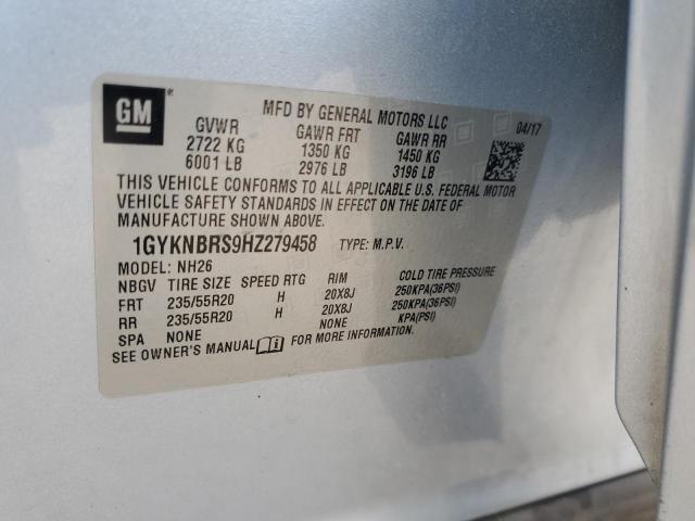 2017 CADILLAC XT5 LUXURY - 1GYKNBRS9HZ279458