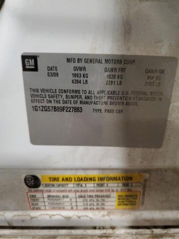 2009 Chevrolet Malibu Ls VIN: 1G1ZG57B89F227883 Lot: 62130344