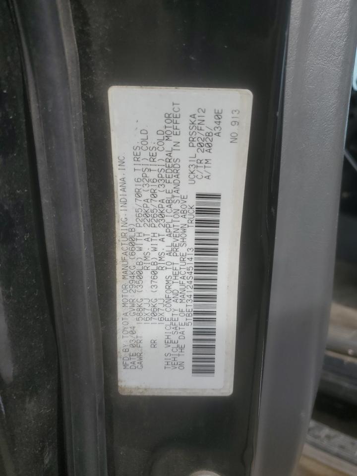 5TBET34124S451413 2004 Toyota Tundra Double Cab Sr5