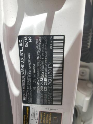 2016 Mercedes-Benz C 300 VIN: 55SWF4JB7GU170124 Lot: 61467364