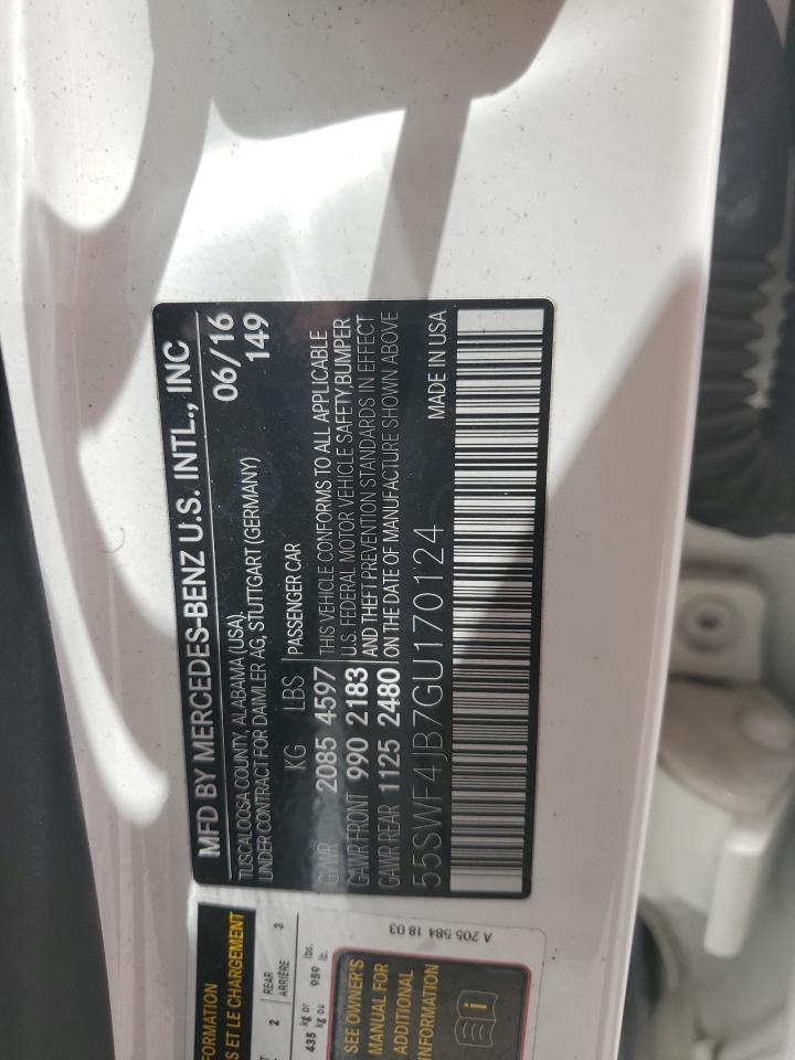 55SWF4JB7GU170124 2016 Mercedes-Benz C 300