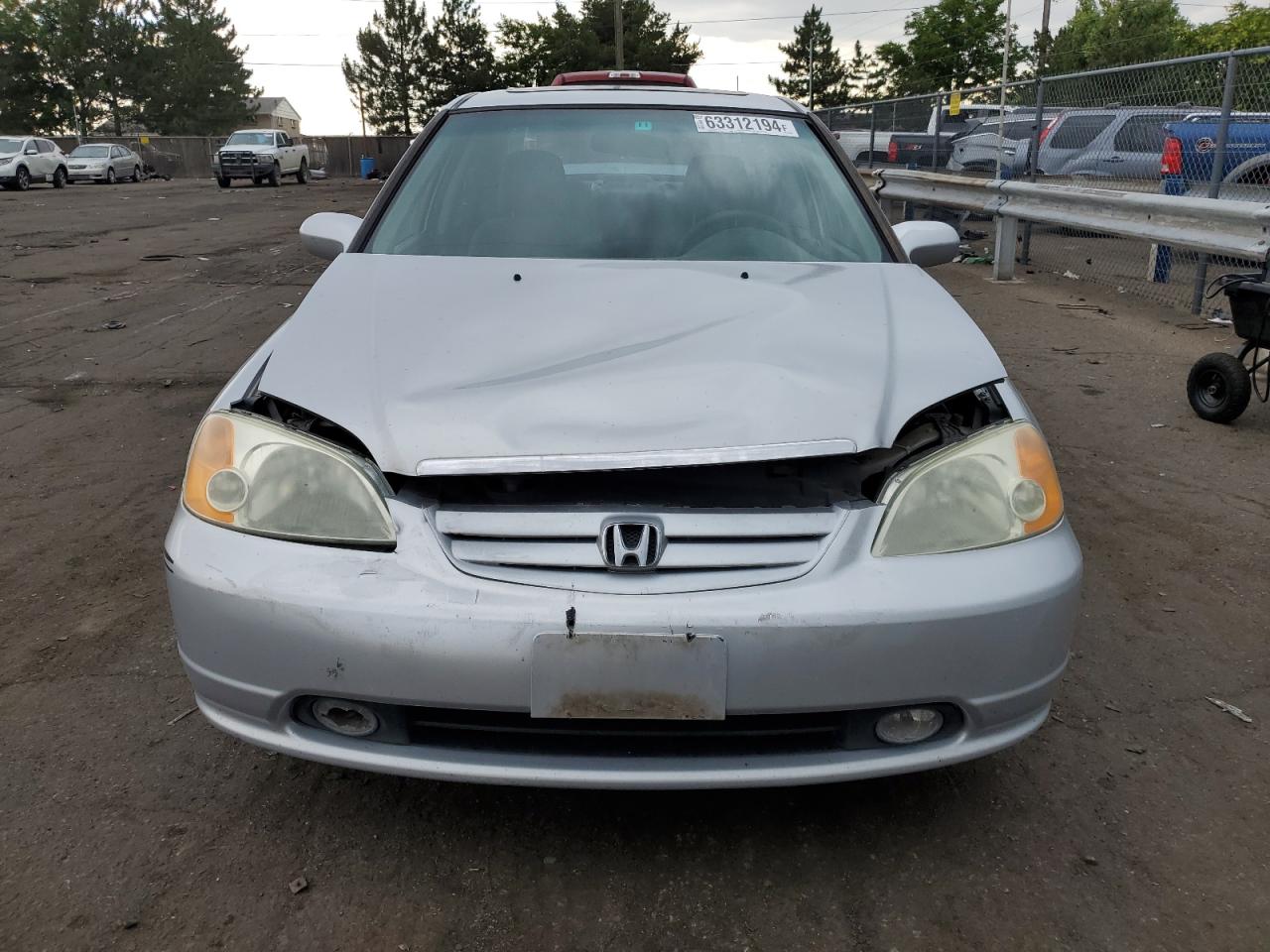 Lot #2823522142 2001 HONDA CIVIC EX