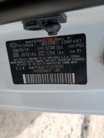 2015 Hyundai Veloster VIN: KMHTC6AD1FU219751 Lot: 61672014