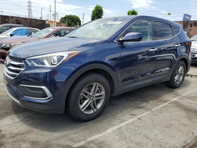 HYUNDAI SANTA FE S 2018 blue  gas 5XYZT3LB8JG572314 photo #1