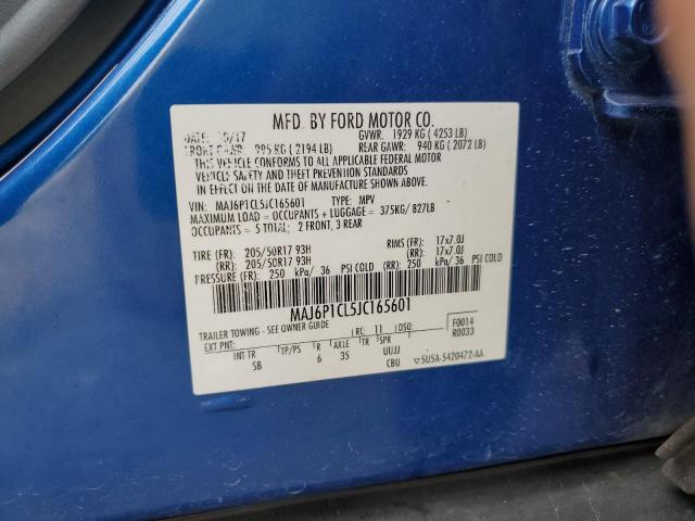 2018 FORD ECOSPORT S - MAJ6P1CL5JC165601