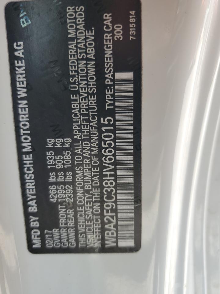 WBA2F9C38HV665015 2017 BMW 230I