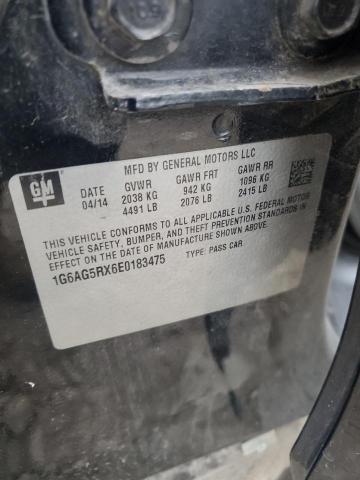 2014 Cadillac Ats VIN: 1G6AG5RX6E0183475 Lot: 62728104