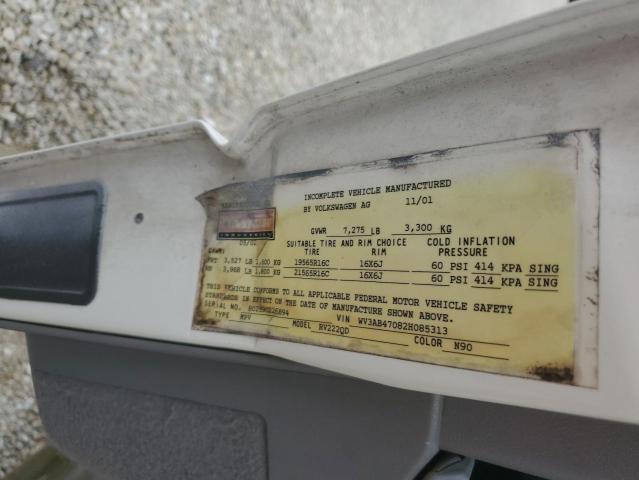 2002 Volkswagen Eurovan VIN: WV3AB47082H085313 Lot: 61470134