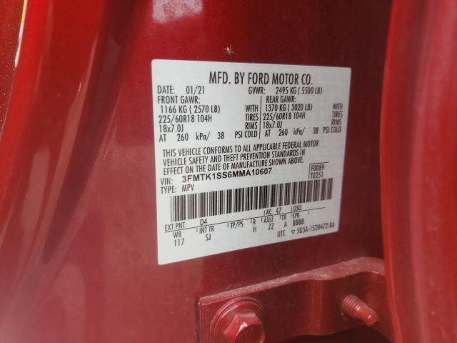 2021 FORD MUSTANG MA - 3FMTK1SS6MMA10607