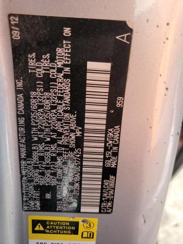 2013 Lexus Rx 350 Base VIN: 2T2BK1BA7DC177425 Lot: 61123114