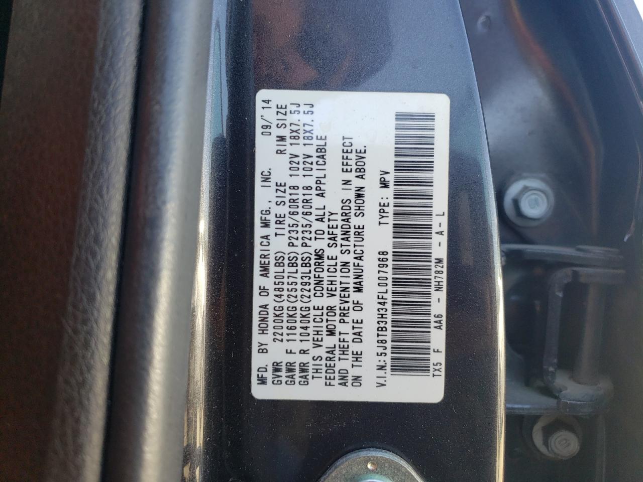 5J8TB3H34FL007968 2015 Acura Rdx