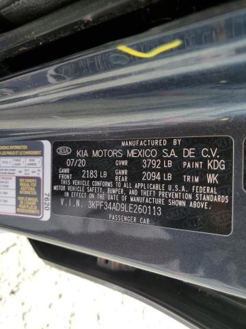 2020 KIA FORTE GT L - 3KPF34AD9LE260113